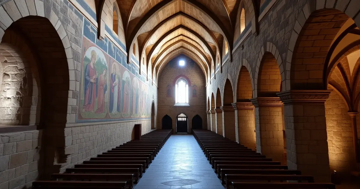 Monastery St John Müstair Switzerland UNESCO Carolingian frescoes medieval religious art preservation heritage Romanesque