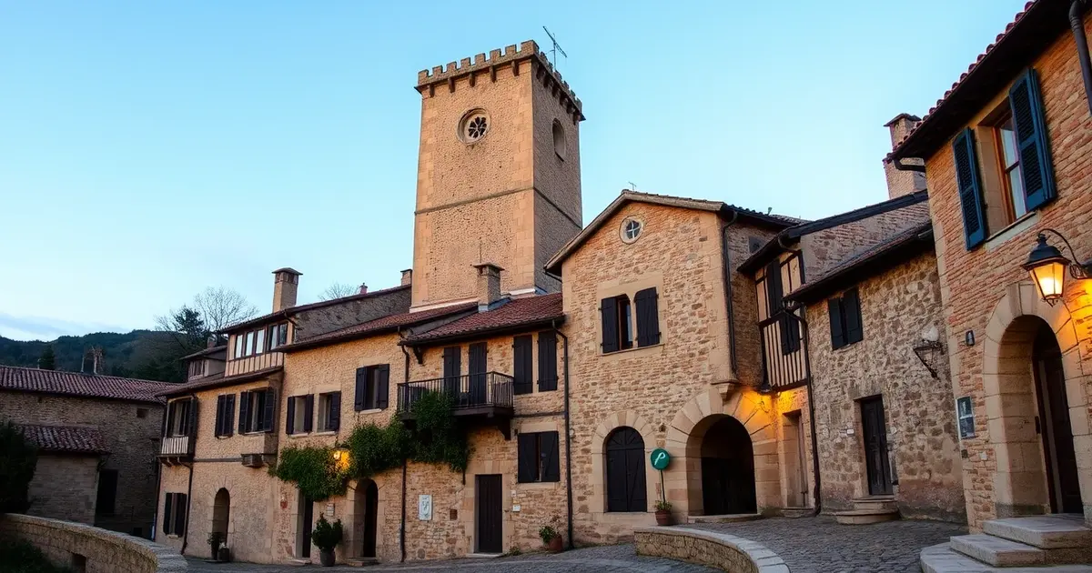 La Garde-Guérin medieval village Cévennes France stone architecture cobblestone streets historic preservation Plus Beaux Villages